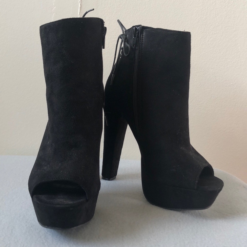 Open Toe Heel Bootie